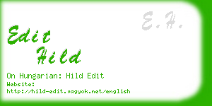 edit hild business card
